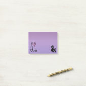 Post-it® j'aime Paris' Notes de caniche (Sur un bureau)