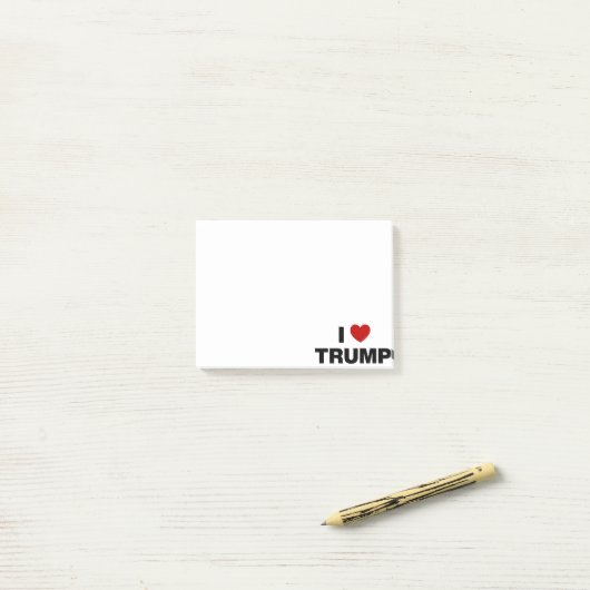 Post-it® J'aime Trump (Sur un bureau)