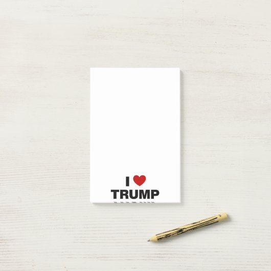 Post-it® J'aime Trump (Sur un bureau)