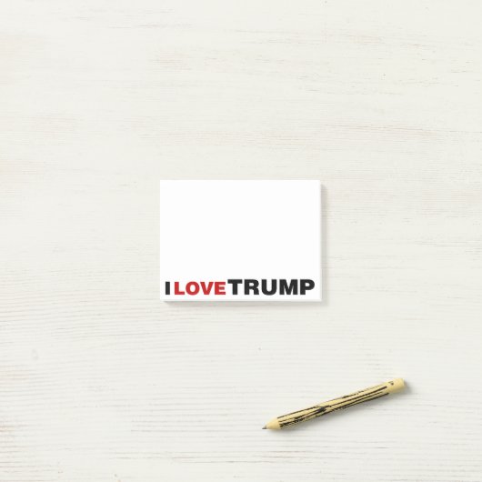 Post-it® J'aime Trump (Sur un bureau)