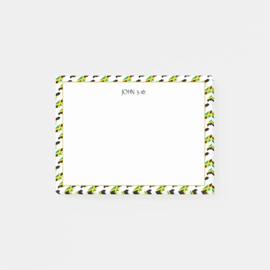 Post-it® JAMAICA MAP Écriture chrétienne (Devant)