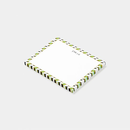 Post-it® JAMAICA MAP Écriture chrétienne (Incliné)