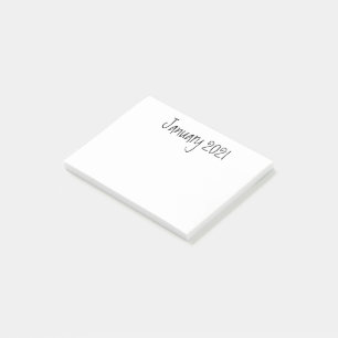 Post-it® Janvier 2021, Bonne année, Publier les notes