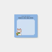 Post-it® Japonais Chat chanceux personnalisé (Devant)