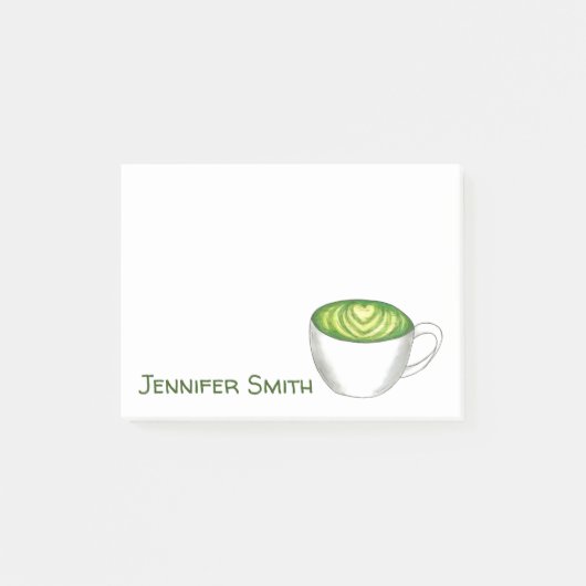 Post-it® Japonais Matcha Green Tea Latte Boisson personnali (Devant)