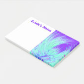 Post-it® Jardin Abstrait violet et vert enchâssé (Incliné)