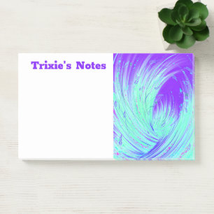 Post-it® Jardin Abstrait violet et vert enchâssé