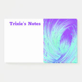 Post-it® Jardin Abstrait violet et vert enchâssé (Devant)