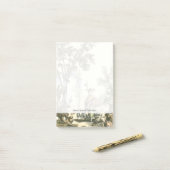 Post-it® Jardin asiatique avec femme et animaux (Sur un bureau)