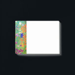 Post-it® Jardin aux fleurs Gustav Klimt<br><div class="desc">Post-it Notes avec la peinture à l’huile de Gustav Klimt Jardin aux fleurs (1906). Un beau jardin de fleurs violettes,  rouges,  blanches,  bleues et oranges. Un grand cadeau pour les amateurs d'art Art Nouveau et autrichien.</div>