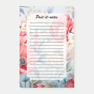 Post-it® Jardin botanique de fleurs romantiques élégantes