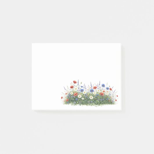Post-it® jardin botanique de fleurs sauvages (Devant)