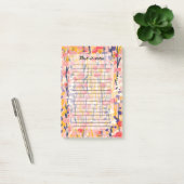 Post-it® Jardin botanique floral abstrait moderne de fleurs (Bureau)