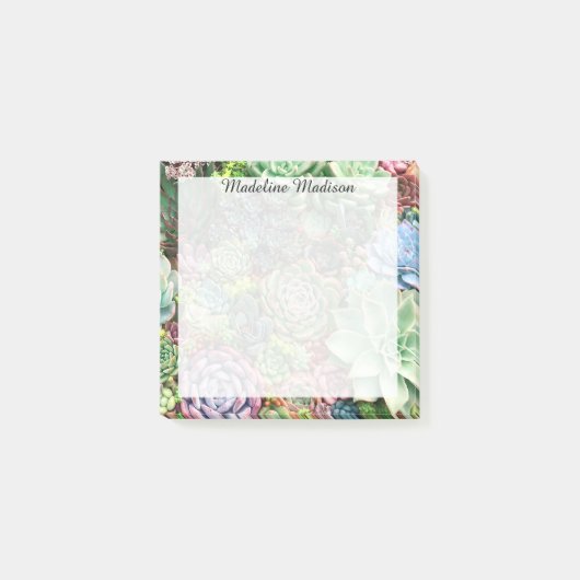 Post-it® Jardin coloré Succulent (Devant)