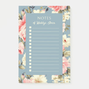 Post-it® Jardin de campagne français Fleurs poussiéreuses b