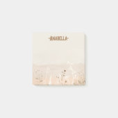 Post-it® Jardin de moisson d'automne beige doux minimal (Devant)