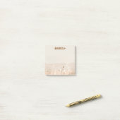 Post-it® Jardin de moisson d'automne beige doux minimal (Sur un bureau)