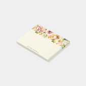 Post-it® Jardin d'été Floral Monogramme (Incliné)