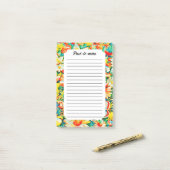 Post-it® Jardin d'été Papillons Fleurs de prairie (Sur un bureau)