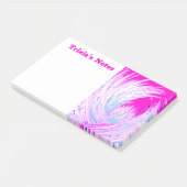 Post-it® Jardin enchanté rose et blanc Abstrait (Incliné)