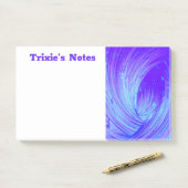 Post-it® Jardin enchanté violet Abstrait (Sur un bureau)