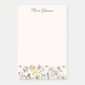 Post-it® Jardin Fleur sauvage de nom personnalisé (Devant)