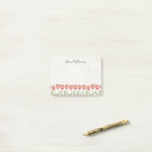 Post-it® Jardin Tulip 4x3 (Sur un bureau)