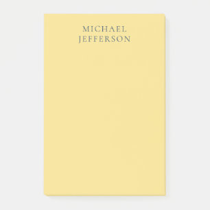 Post-it® Jasmine & Gris Ardoise Minimaliste Moderne Simple