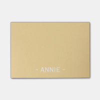 Jaune blonde minimaliste personnalisable 4" x 3"