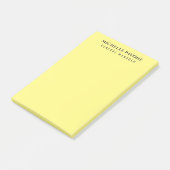Post-it® Jaune clair élégant simple ordinaire professionnel (Incliné)