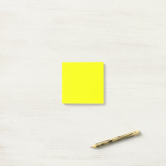 Post-it® Jaune Clair Uni  (Sur un bureau)