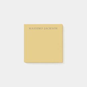Post-it® Jaune Cuivré Minimaliste Moderne Élégant