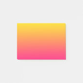 Post-it® Jaune de gradient de coucher du soleil à la (Devant)