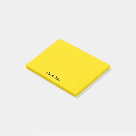 Post-it® Jaune fait sur commande du Merci | (Incliné)