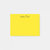 Post-it® Jaune lumineux fait sur commande (Devant)