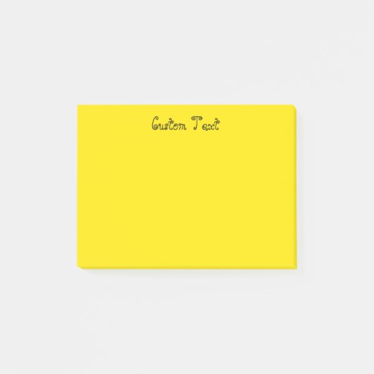 Post-it® Jaune lumineux fait sur commande (Devant)