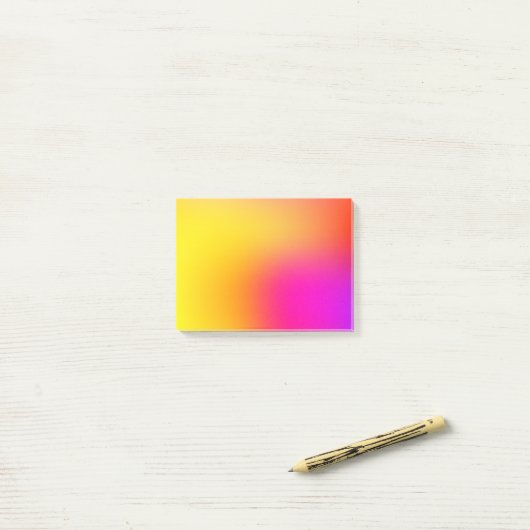 Post-it® Jaune néon et rose (Sur un bureau)