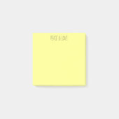 Post-it® jaune pastel (Devant)