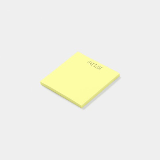 Post-it® jaune pastel (Incliné)