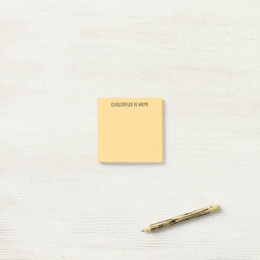 Post-it® jaune pastel/orange (Sur un bureau)