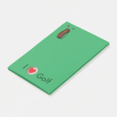 Post-it® "Je des notes de Courrier-it® aime golf" 4 x 6 (Incliné)