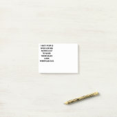 Post-it® Je Déteste Les Gens Qui Utilisent De Gros Mots (Sur un bureau)