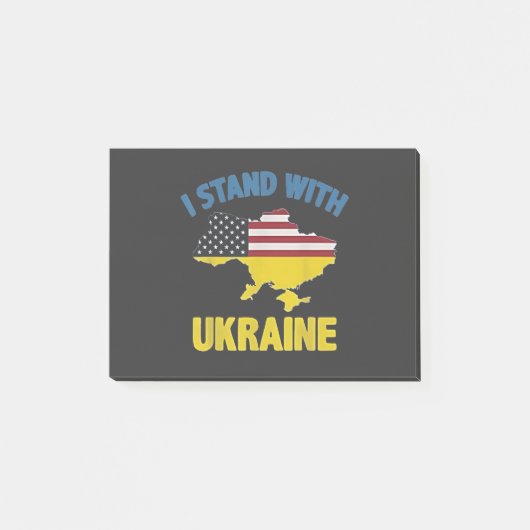 Post-it® Je me tiens avec l'Ukraine (Devant)