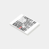 Post-it® Je M'Identifie Comme Non-Biden - Anti-Biden Funny (Incliné)