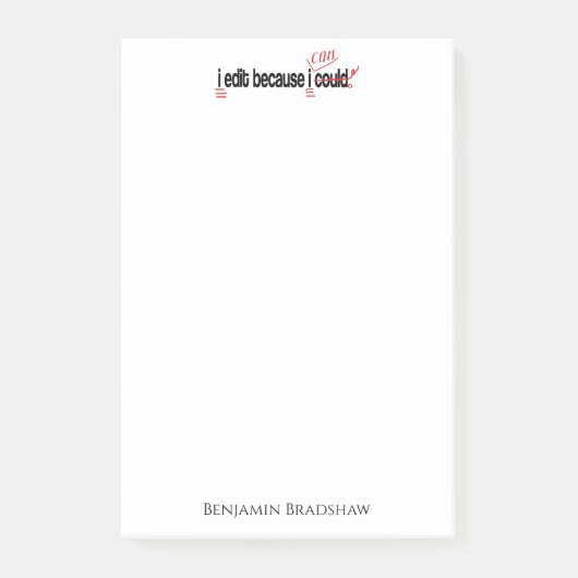 Post-it® Je Modifie Parce Que Je Peux Personnaliser Les Not (Devant)