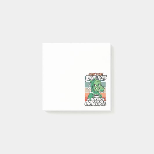 Post-it® Je n'aime pas les gens du matin ou les matins ou l (Devant)