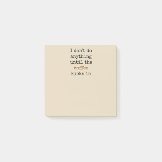 Post-it® Je ne fais rien avant...Post-It Notes (Devant)