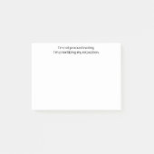 Post-it® Je ne procrastine pas, Drôle, Amusant, Personnalis (Devant)