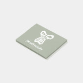 Post-it® Je ne suis pas en colère, le singe (Incliné)