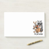 Post-it® Je ne suis pas folle, je suis juste unique. (Sur un bureau)